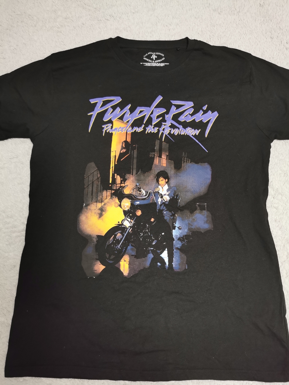 Prince 'Purple Rain' Graphic Tee - Black